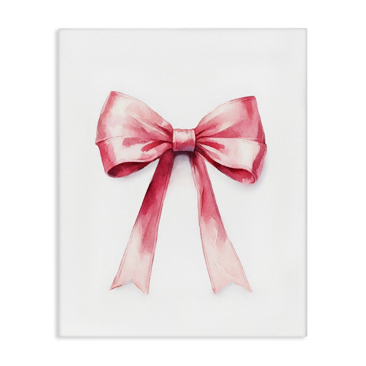 Stupell Industries Delicate Pink Bow Canvas Wall Art Design by Amanda Greenwood